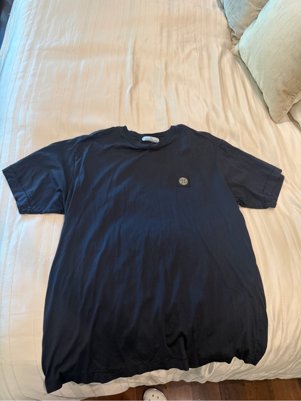 Stone Island Men's Navy Short-Sleeve Crewneck T-Shirt Size Large